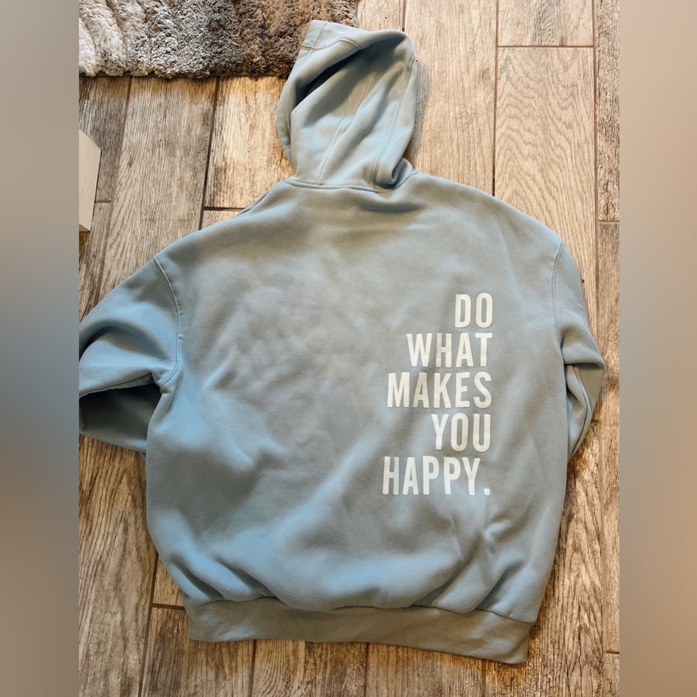 Blue hoodie